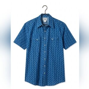 ​Wrangler Wrancher Men's Tall XL Pearl Snap Western Paisley Shirt New W/out Tags